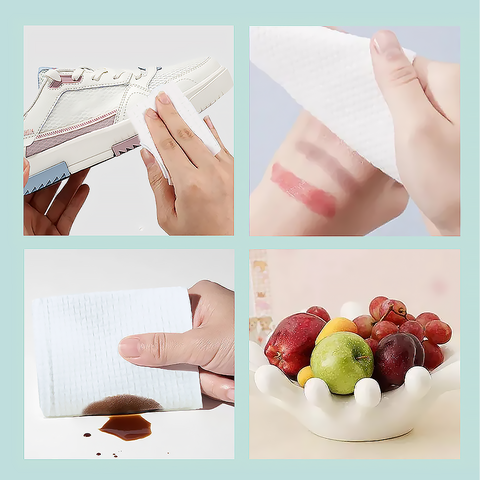 Share to Ultra-Soft Spunlace Non-Woven Disposable Face Towels for Sensitive Skin Makeup Removal Custom Logo Available