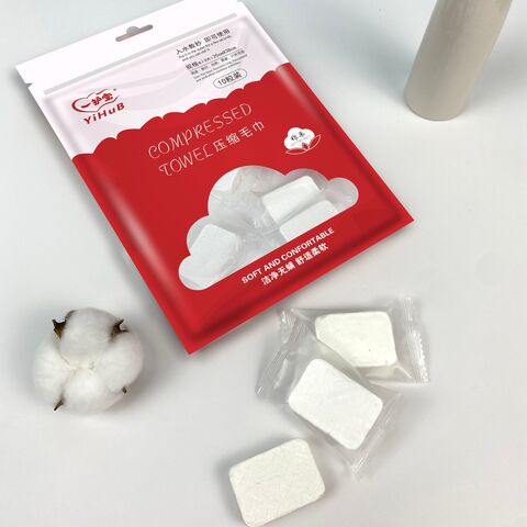 Nonwoven Face Cleaning Compressed Towel Magic Tissue Disposable Cotton Custom Logo Sports Travel Hotel Beauty Daily Cleaning