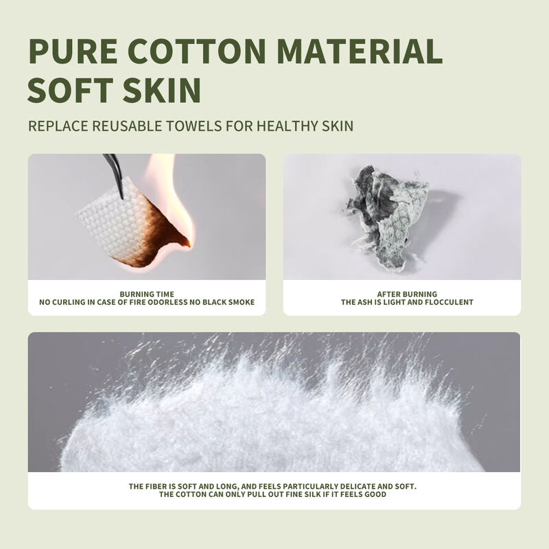High Quality Disposable Nonwoven Soft Cotton Tissue Wet and Dry Use Portable Disposable Face Towel 100%Plant Cellulose Fibre