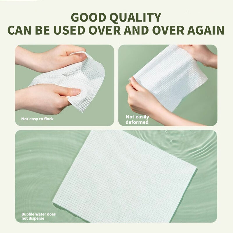 High Quality Disposable Nonwoven Soft Cotton Tissue Wet and Dry Use Portable Disposable Face Towel 100%Plant Cellulose Fibre