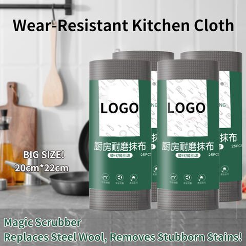 Disposable Nonwoven Kitchen Wipes Wear-Resistant Kitchen Cloth Spunlace Cleaning Cloth