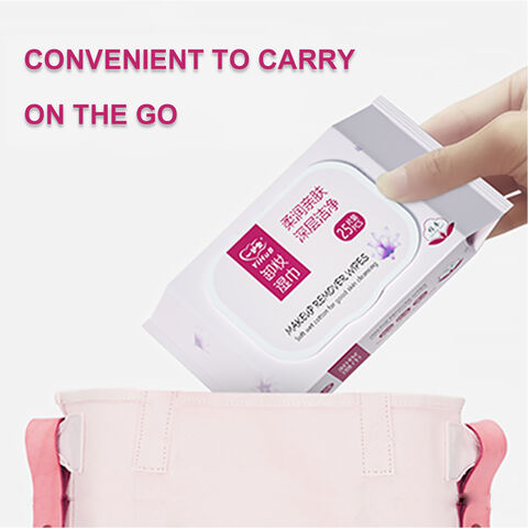 Wholesale Free Samples Make-up Remover Wipes Organic Fabric Non-woven Skincare Cleaning Disposable Facial Wipes