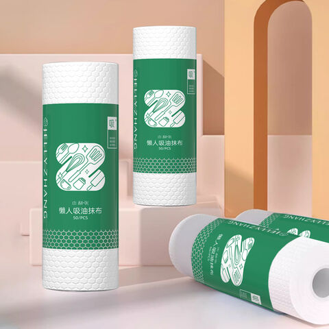 Reusable Multi-Purpose Nonwoven Paper Cleaning Cloth Lazy Kitchen Disposable Towel Roll Household Nonwoven Rag Roll