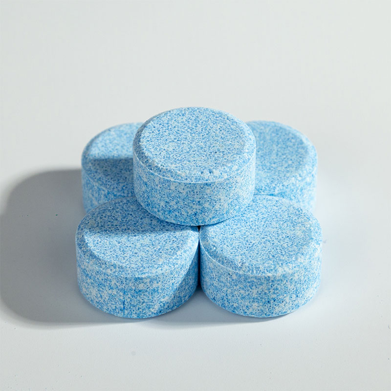 Round, thick, dark blue