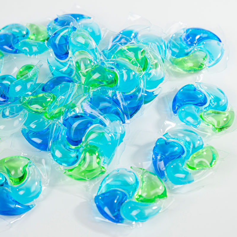 Стиральный порошок pod 4D зеленовато-синего