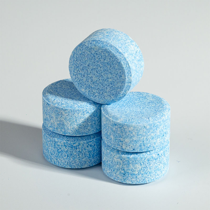 Round, thick, dark blue