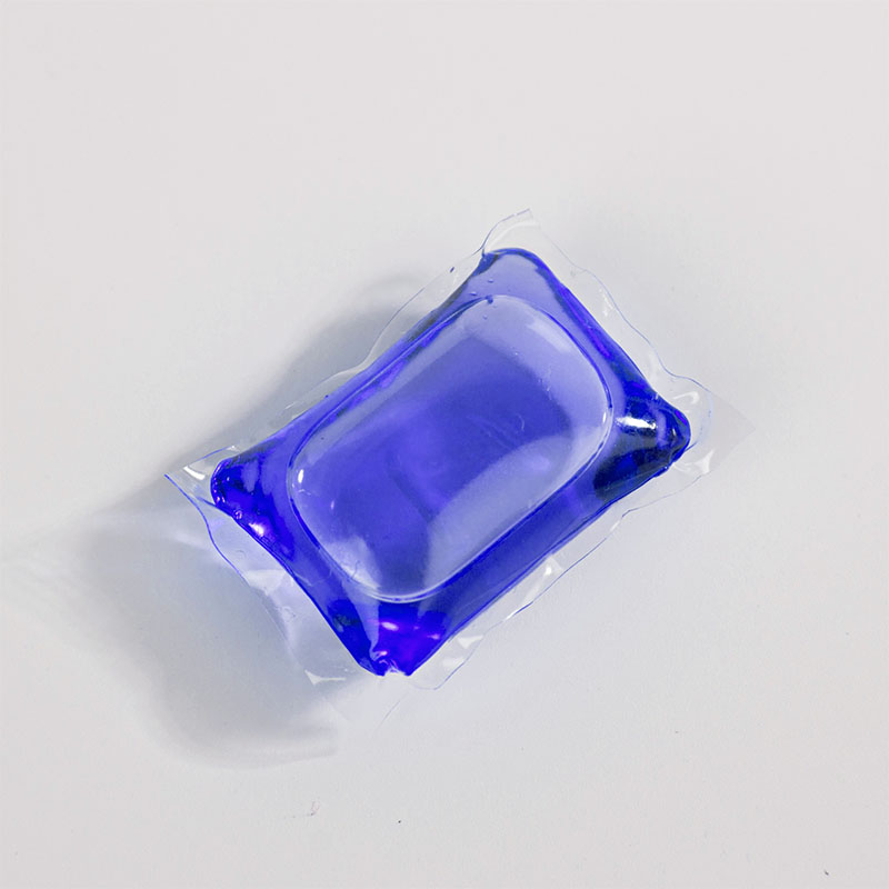 Laundry detergent pod 1D powder blue