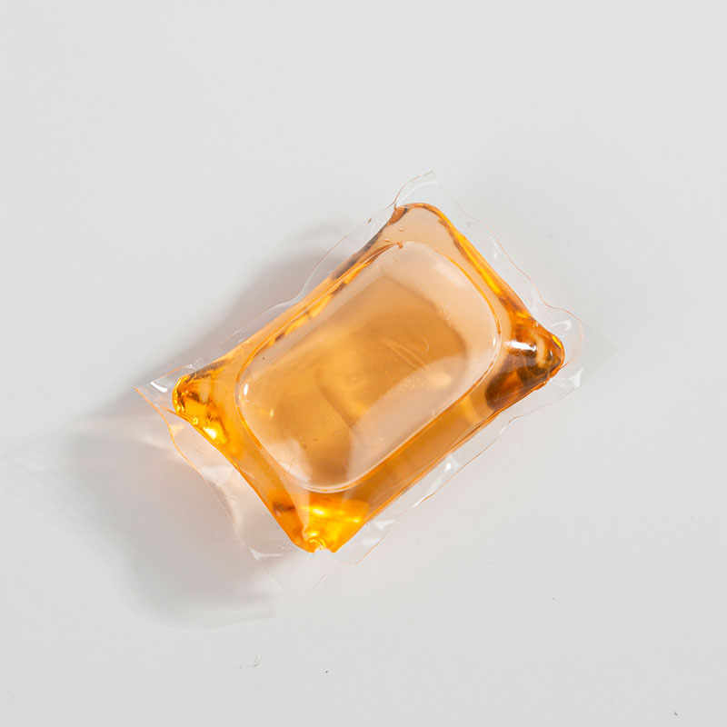 Laundry detergent pod 1D orange