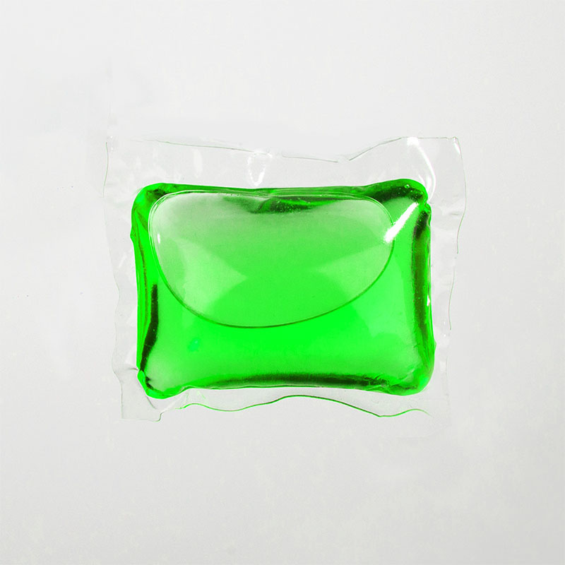 Laundry detergent pod 1D green