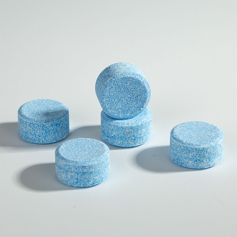 Round, thick, dark blue