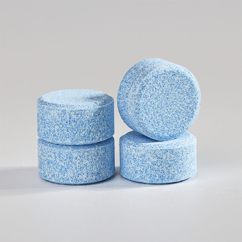 Round, thick, dark blue