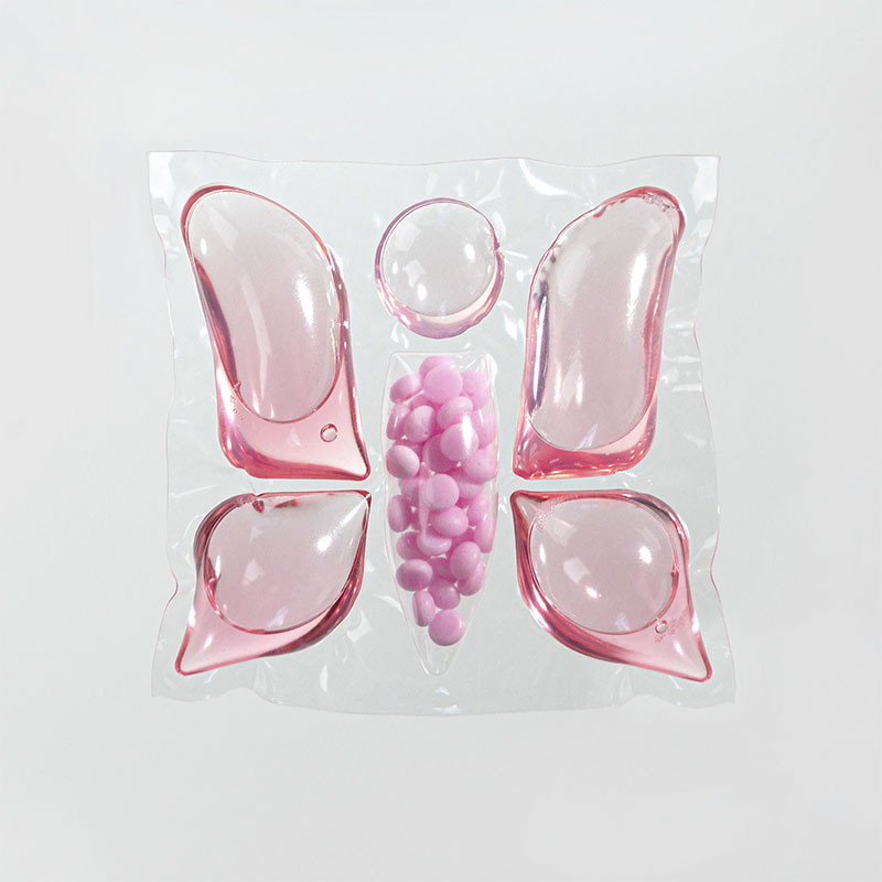 Капсулы стирального порошка 6D розовый, жёлтый, синий, зелёный, белый