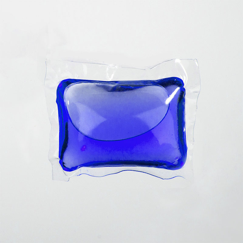 Laundry detergent pod 1D powder blue