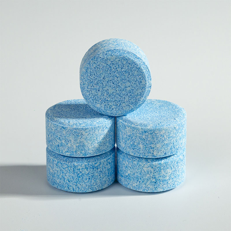 Round, thick, dark blue