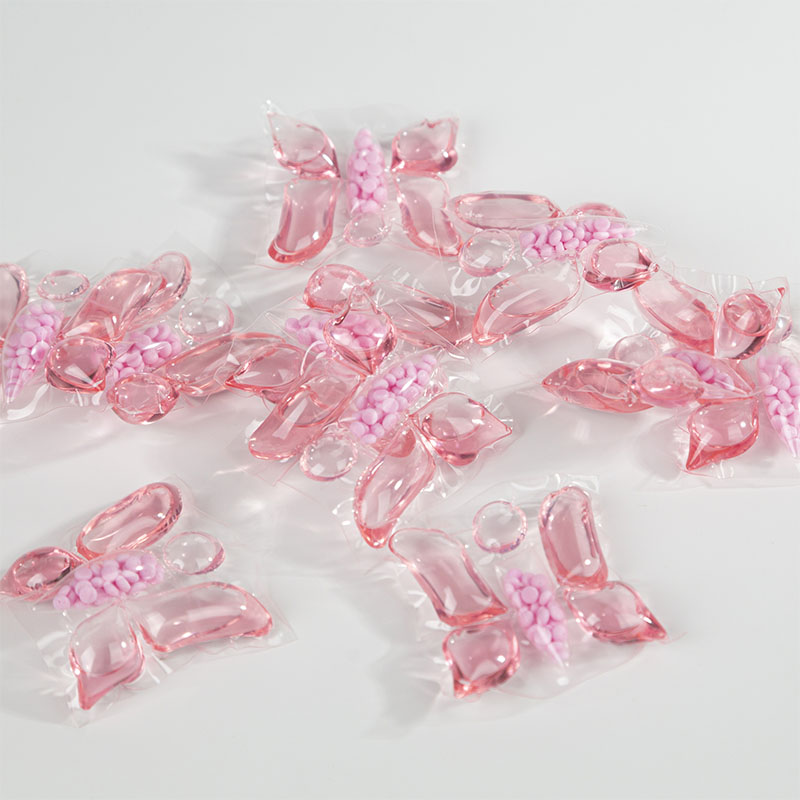 Капсулы стирального порошка 6D розовый, жёлтый, синий, зелёный, белый