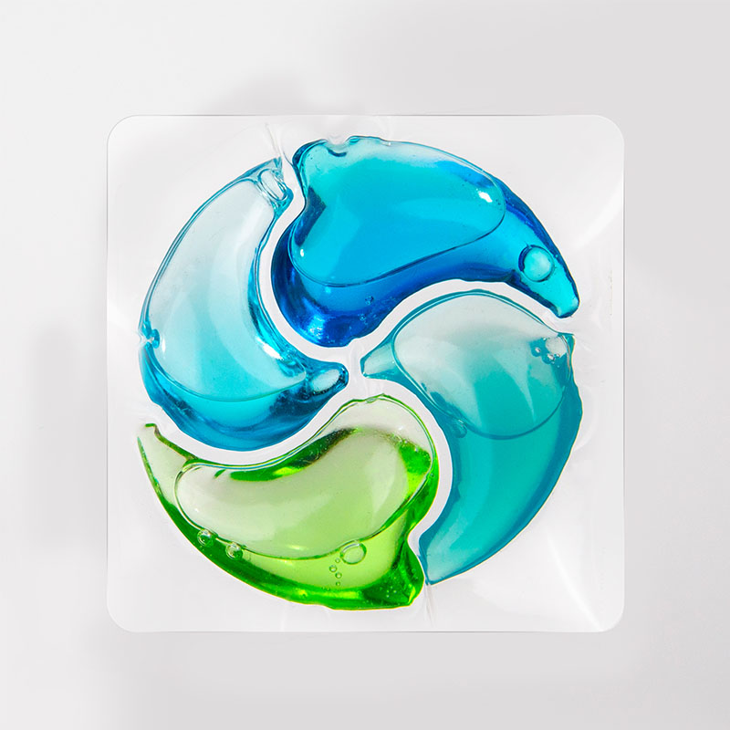 Стиральный порошок pod 4D зеленовато-синего