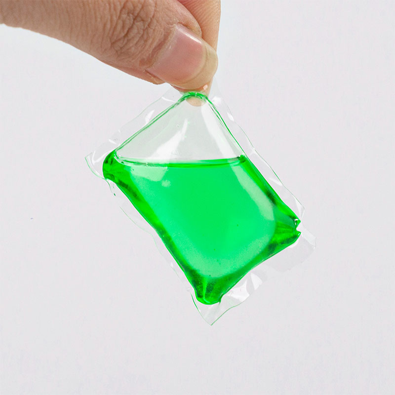 Laundry detergent pod 1D green