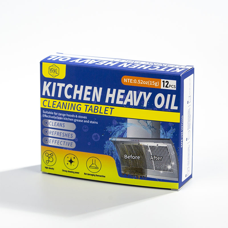 Oil fume extractor effervescent tablet