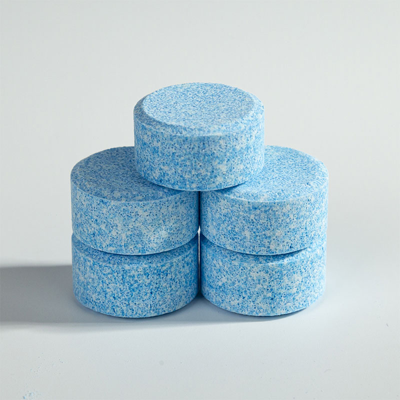 Round, thick, dark blue