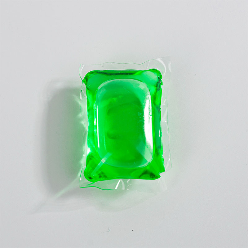 Laundry detergent pod 1D green