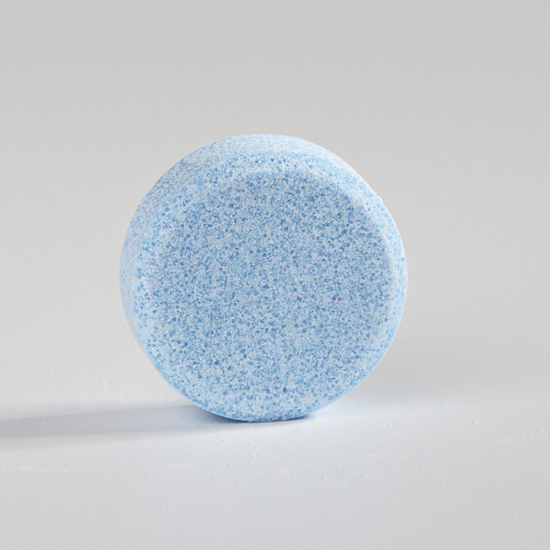 Round, thick, dark blue