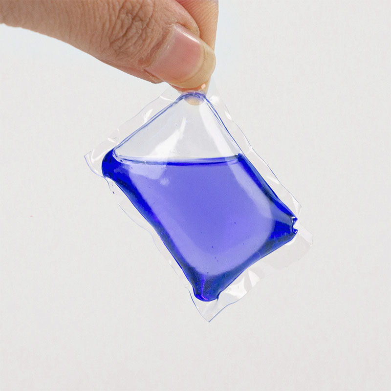 Laundry detergent pod 1D powder blue