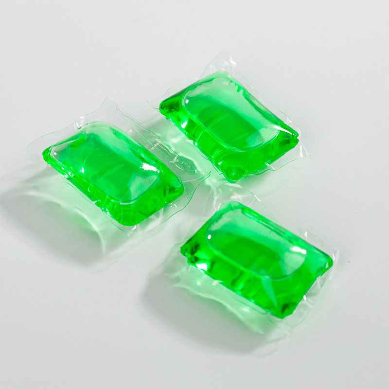Laundry detergent pod 1D green