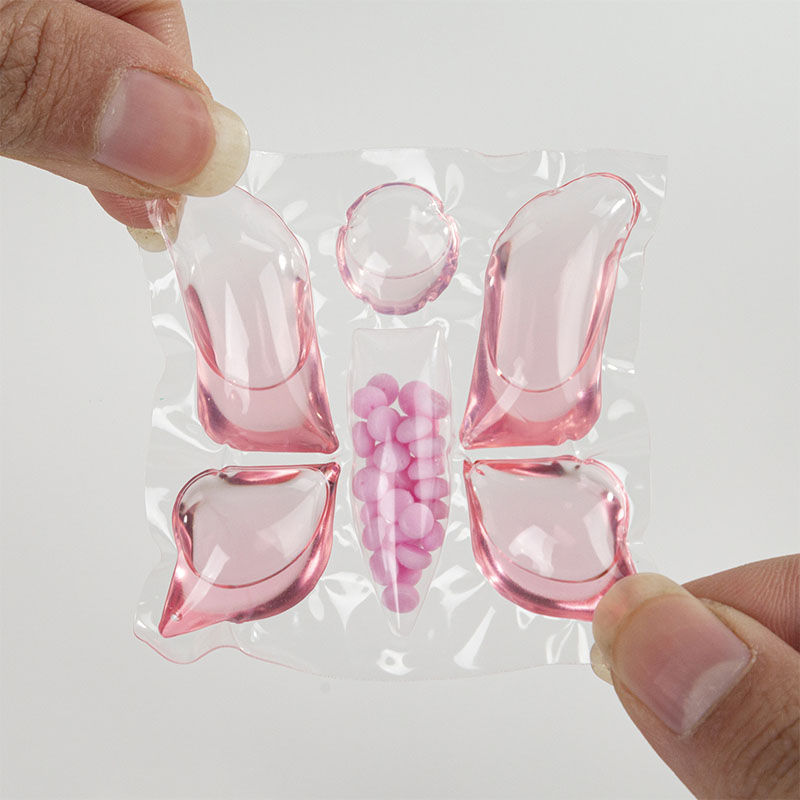 Капсулы стирального порошка 6D розовый, жёлтый, синий, зелёный, белый