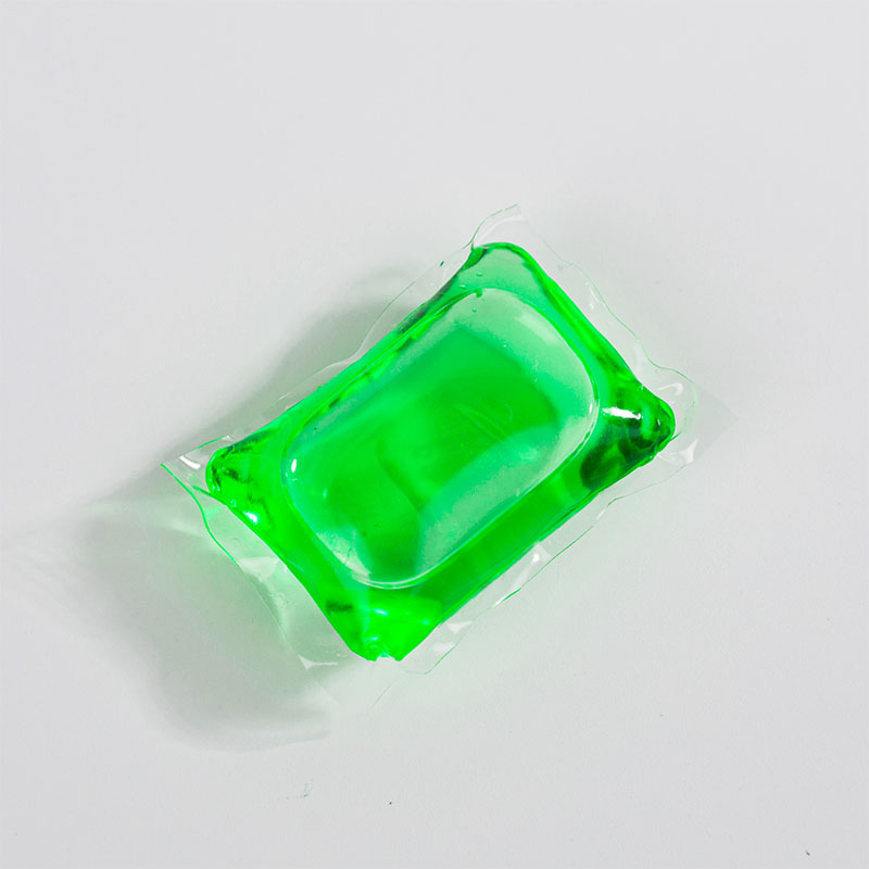 Laundry detergent pod 1D green
