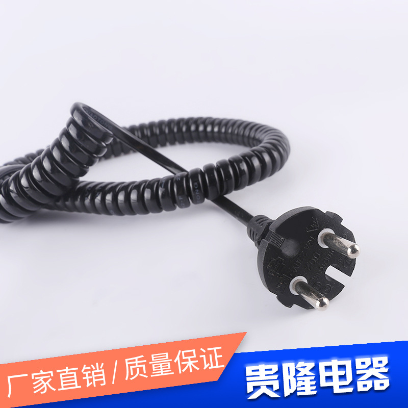 D02欧洲插头弹簧线
