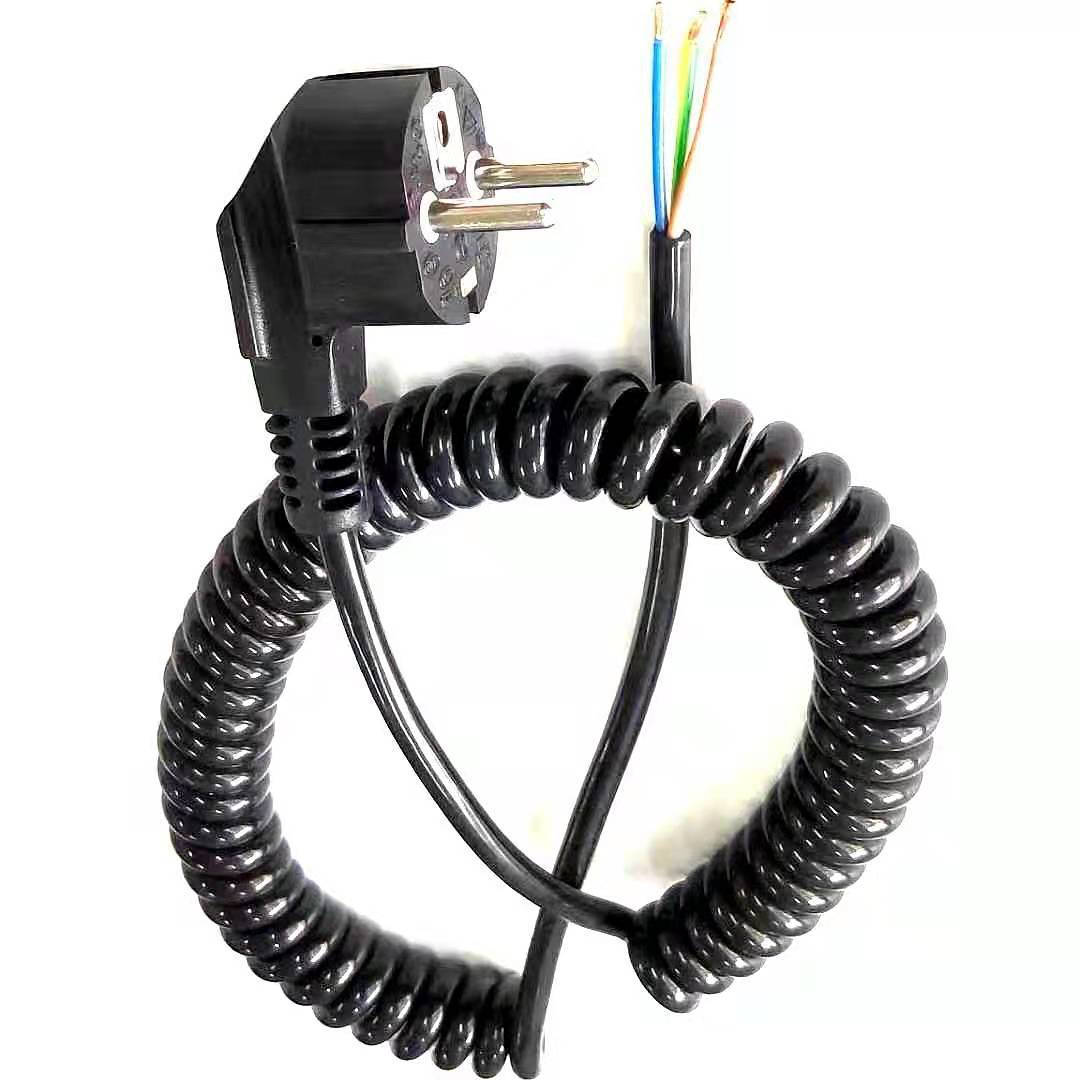 D02欧洲插头弹簧线