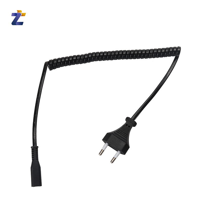 两芯弹簧线带八字插