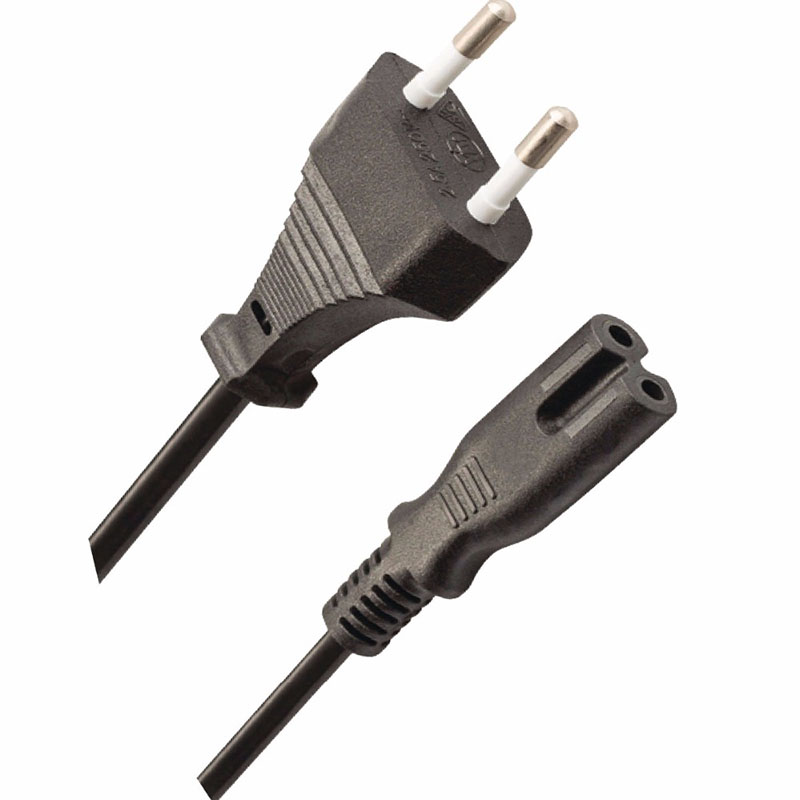 两芯弹簧线带八字插