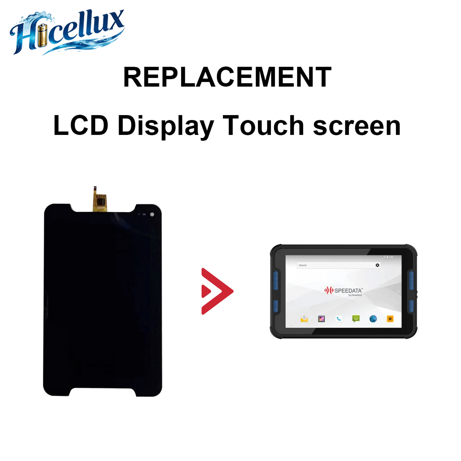 8.0 Inch Lcd Replacement LCD DISPLAY Touch screen Newland SD80 Speedata Libra