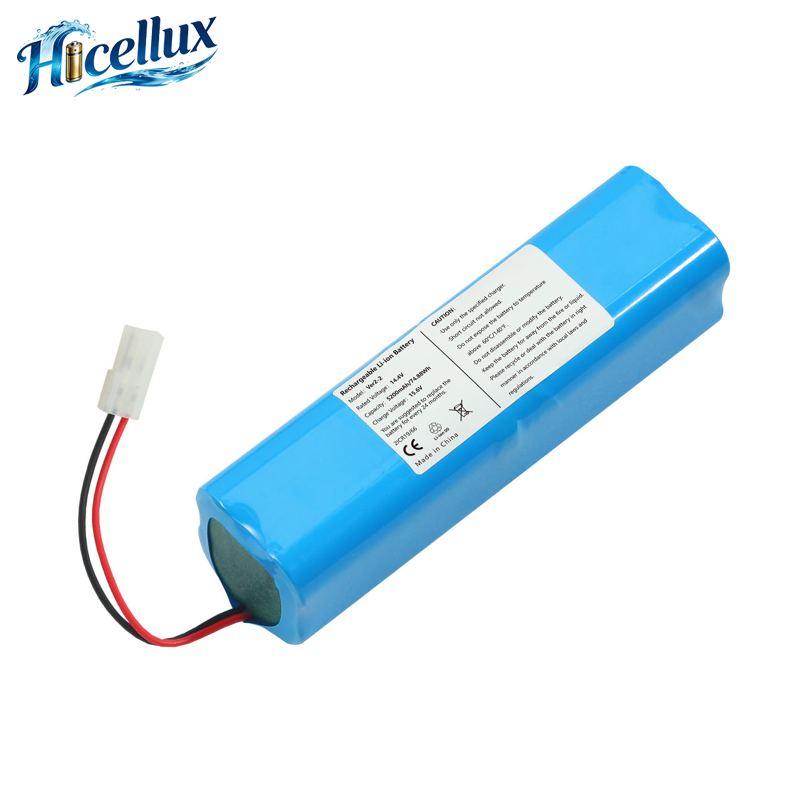 For Tefal Ver2 Replacement Battery 18650 