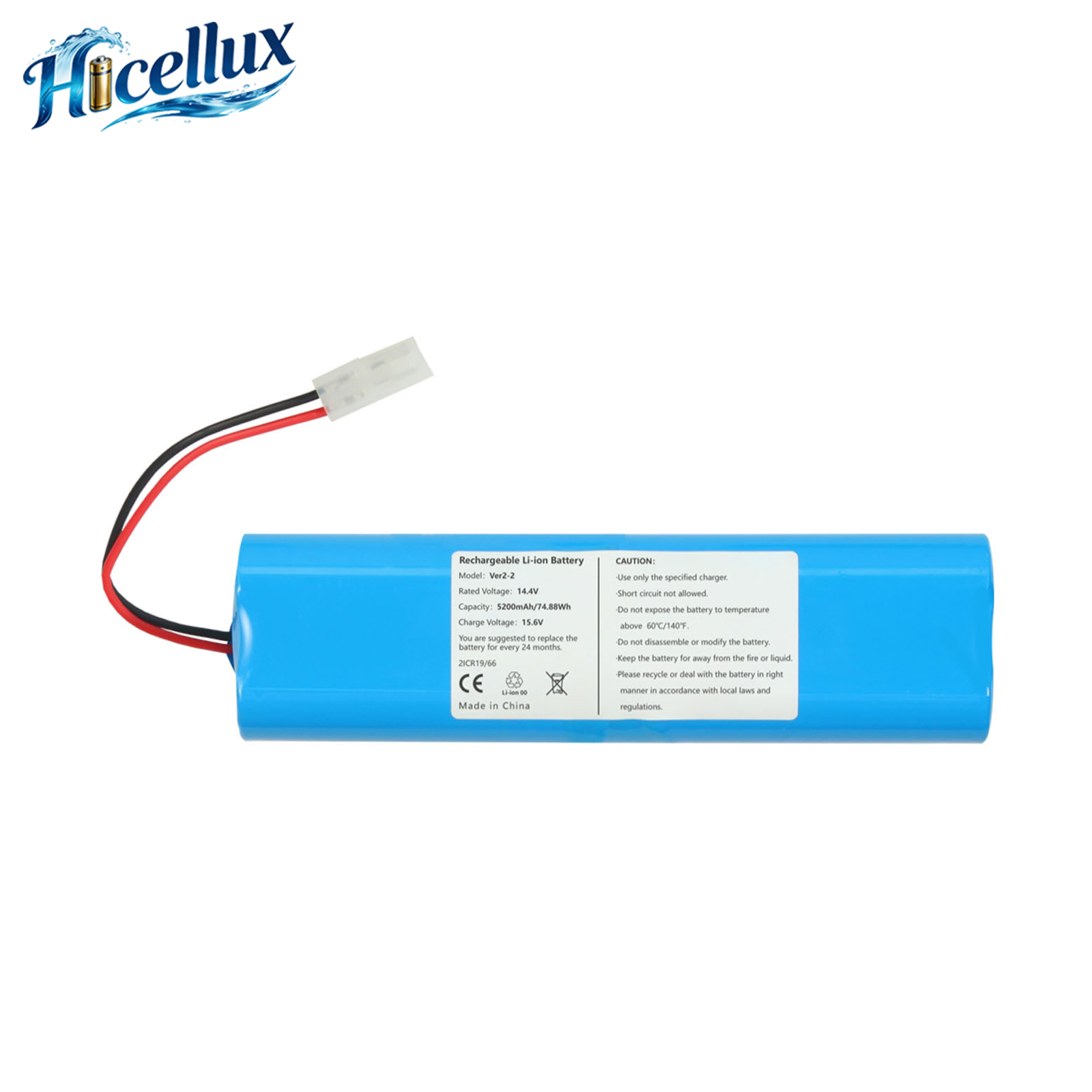 For Tefal Ver2 Replacement Battery 18650 