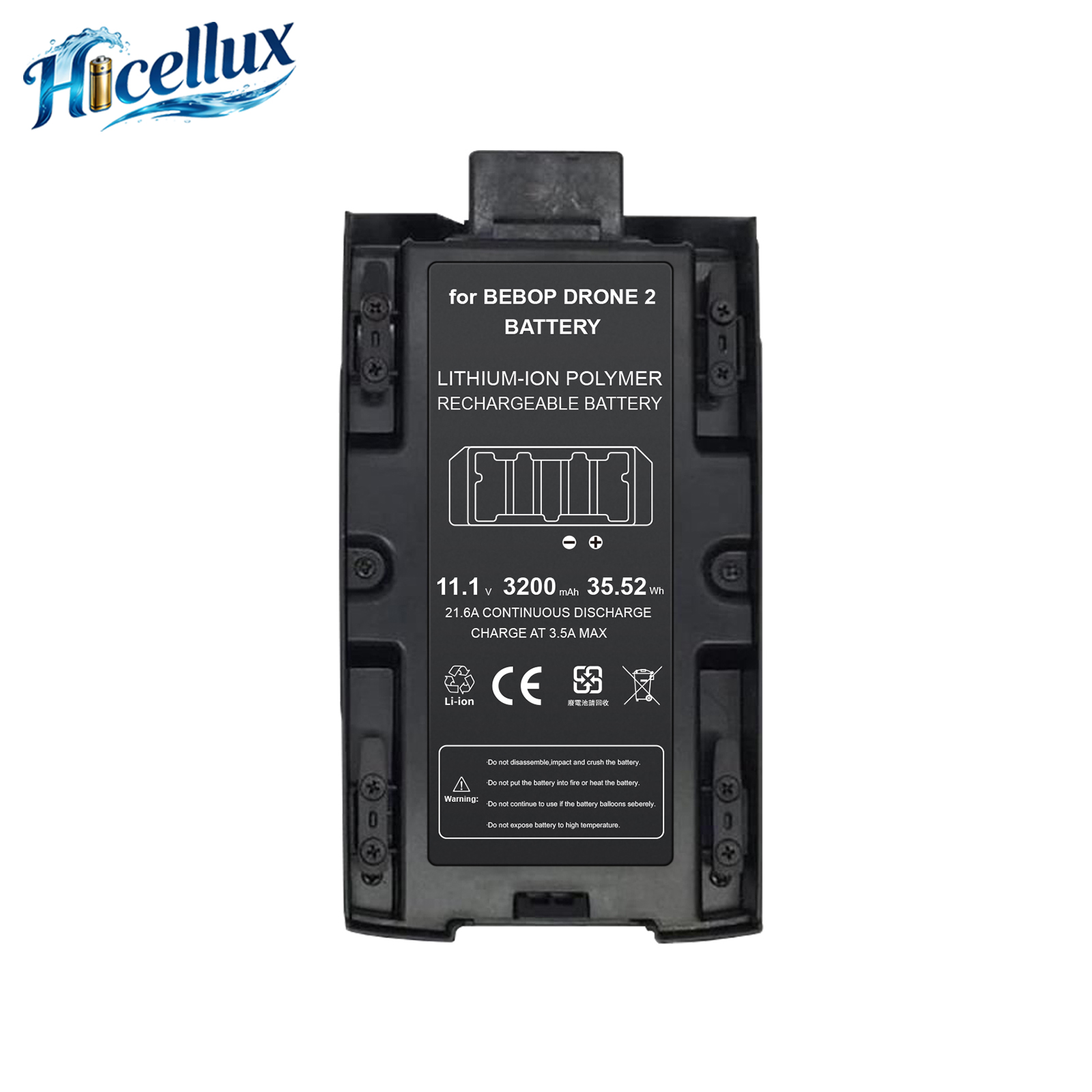 11.1 V 2950mAh for Parrot Bebop 2 Quadcopter Drone Battery