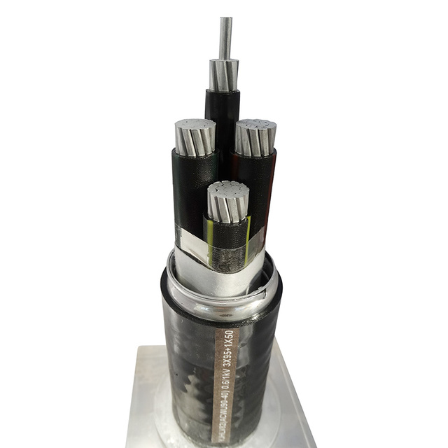 铝合金电缆YJHLV82ACWU90-40) 0.61kV 3X95+ 1X50