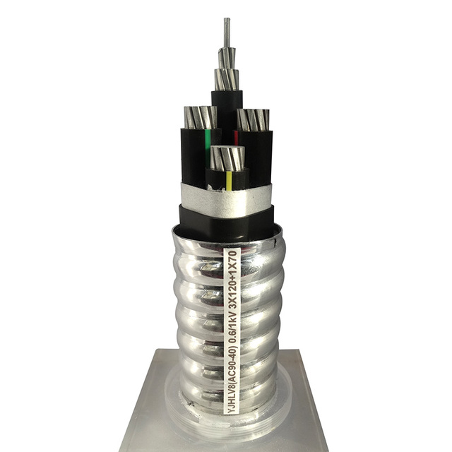 铝合金电缆YJHLV8(AC90-40) 0.61kV 3X120+1X70