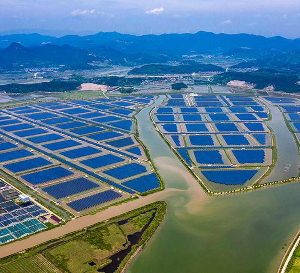 渔光互补光伏电站结构图