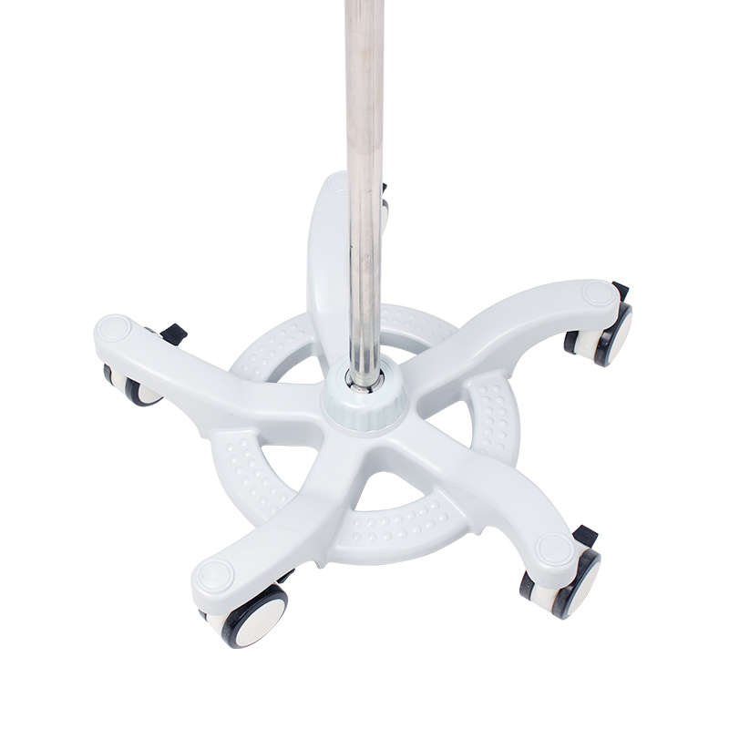 HS5822 4 Hooks Adjustable Stainless Steel IV Stand