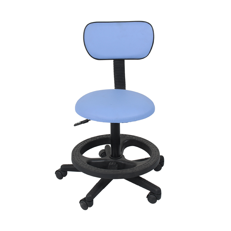 HS5970B Adjustable Examination Dental PU Stool with Back Rest