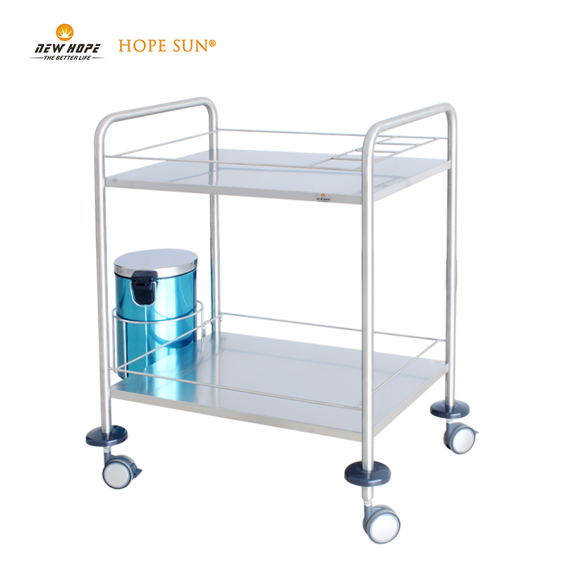 HS6153B Stainless Steel Instrument Trolley