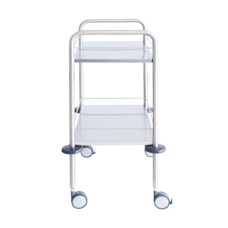 HS6111 Double-shelf Stainless Steel Instrument Trolley