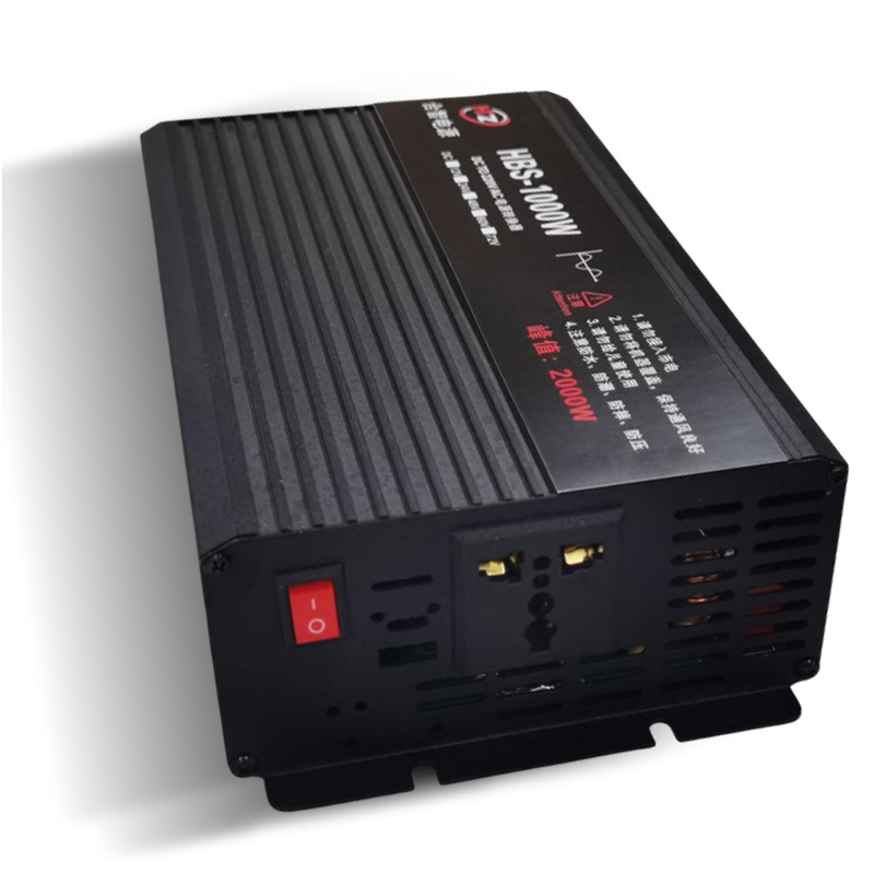 纯正弦波逆变器12v24v48v转220v高频家用车载1000w双压通用逆变器