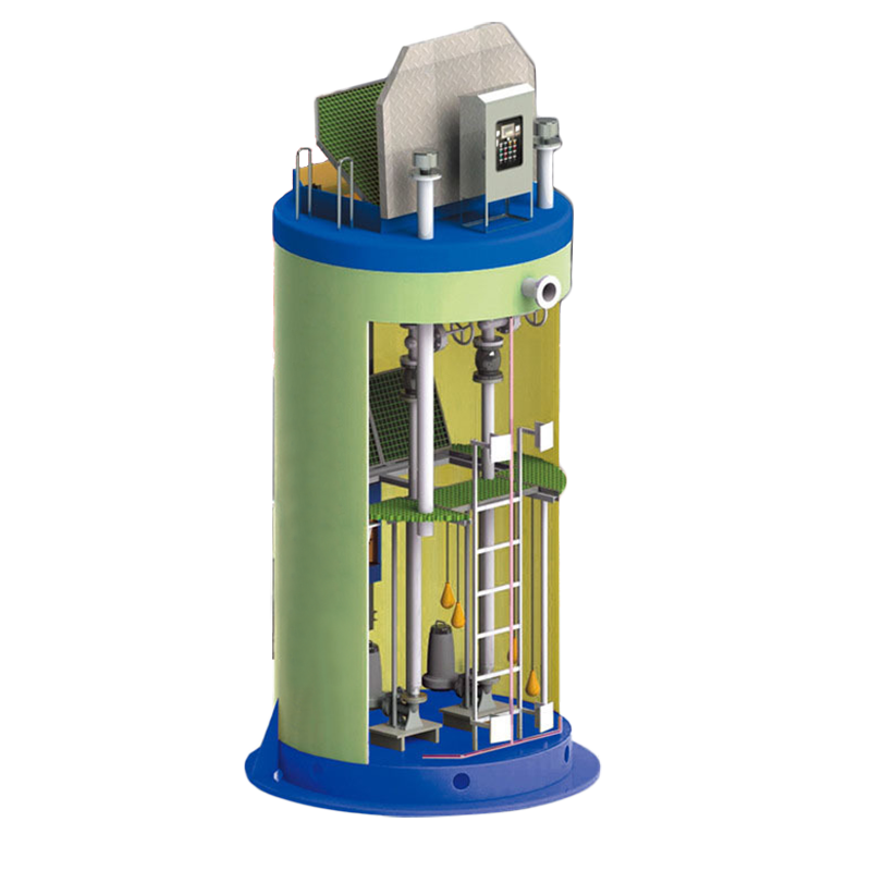 Integrated prefabricated pump station FRP