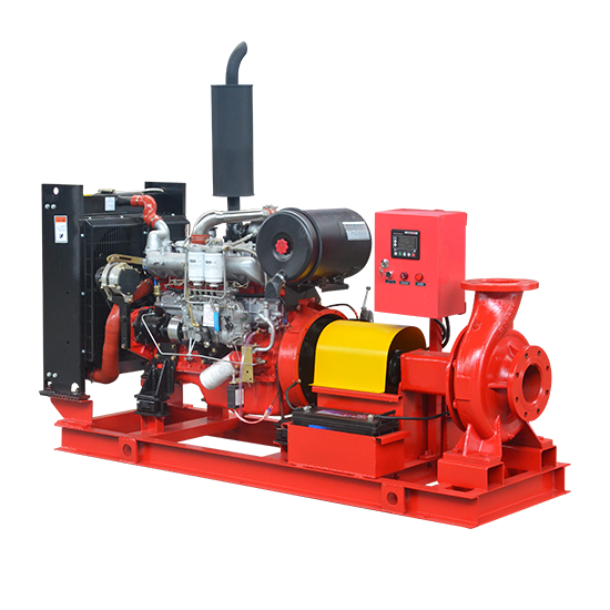 Diesel engine fire pump