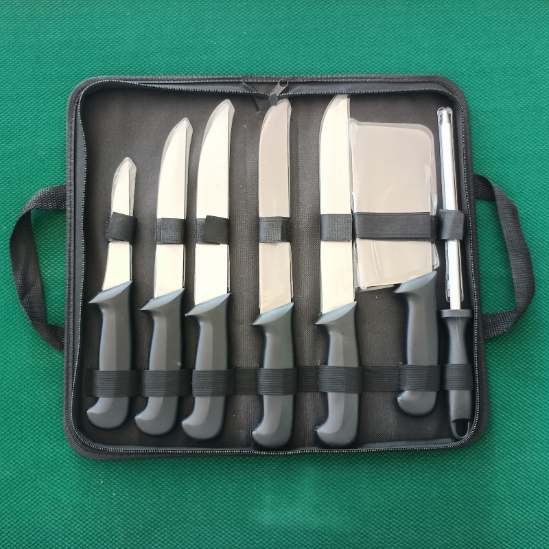 Kitchen knife set 8pcs cloth bag