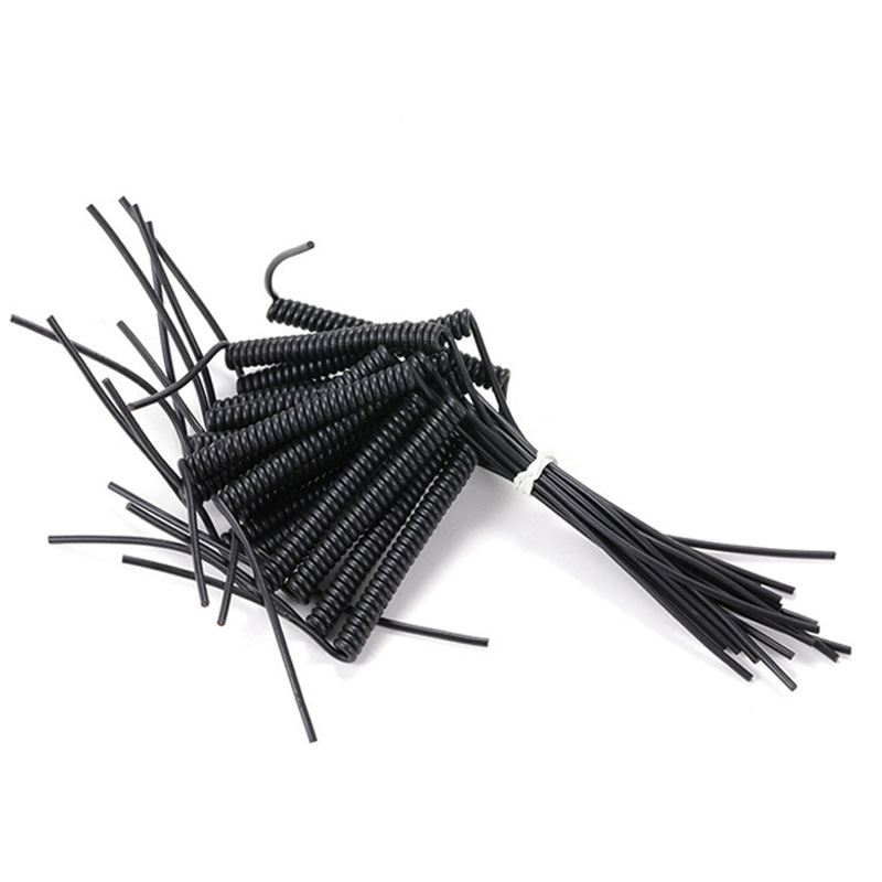 高弹性可伸缩弹簧线3芯 抗UV弹簧电线pu弹工线漆包铜 纯铜线芯