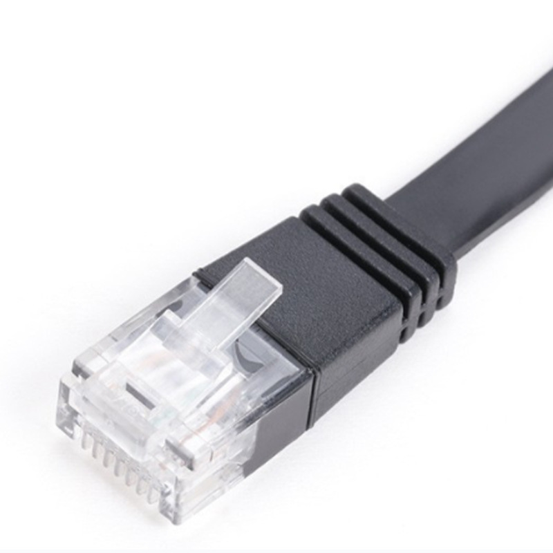 六类CAT6扁平网线无氧铜成品千兆电脑网络线跳线扁线纯铜8芯